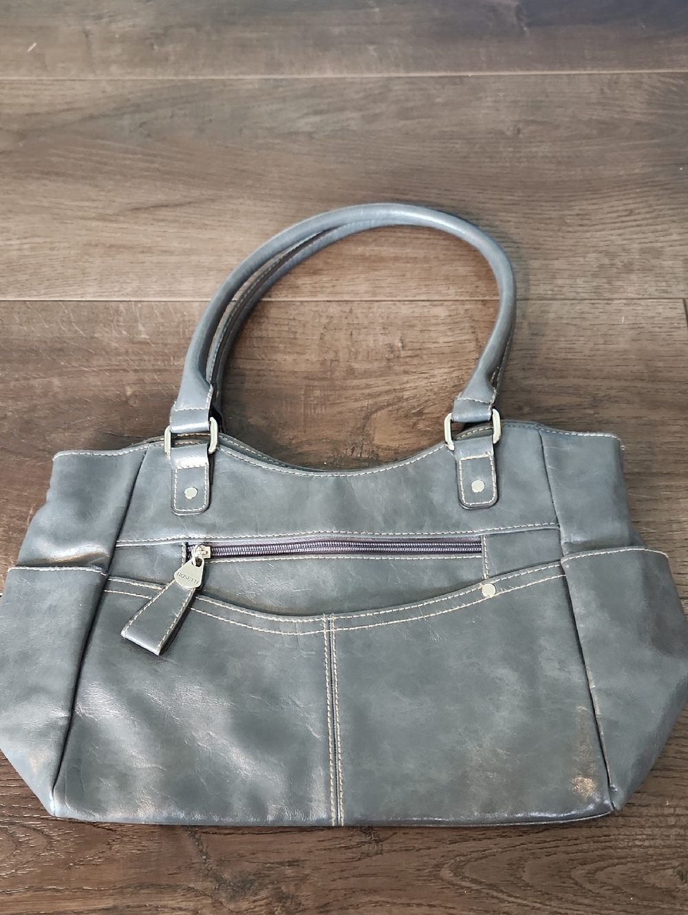 Rosetti charcoal shoulder bag EUC